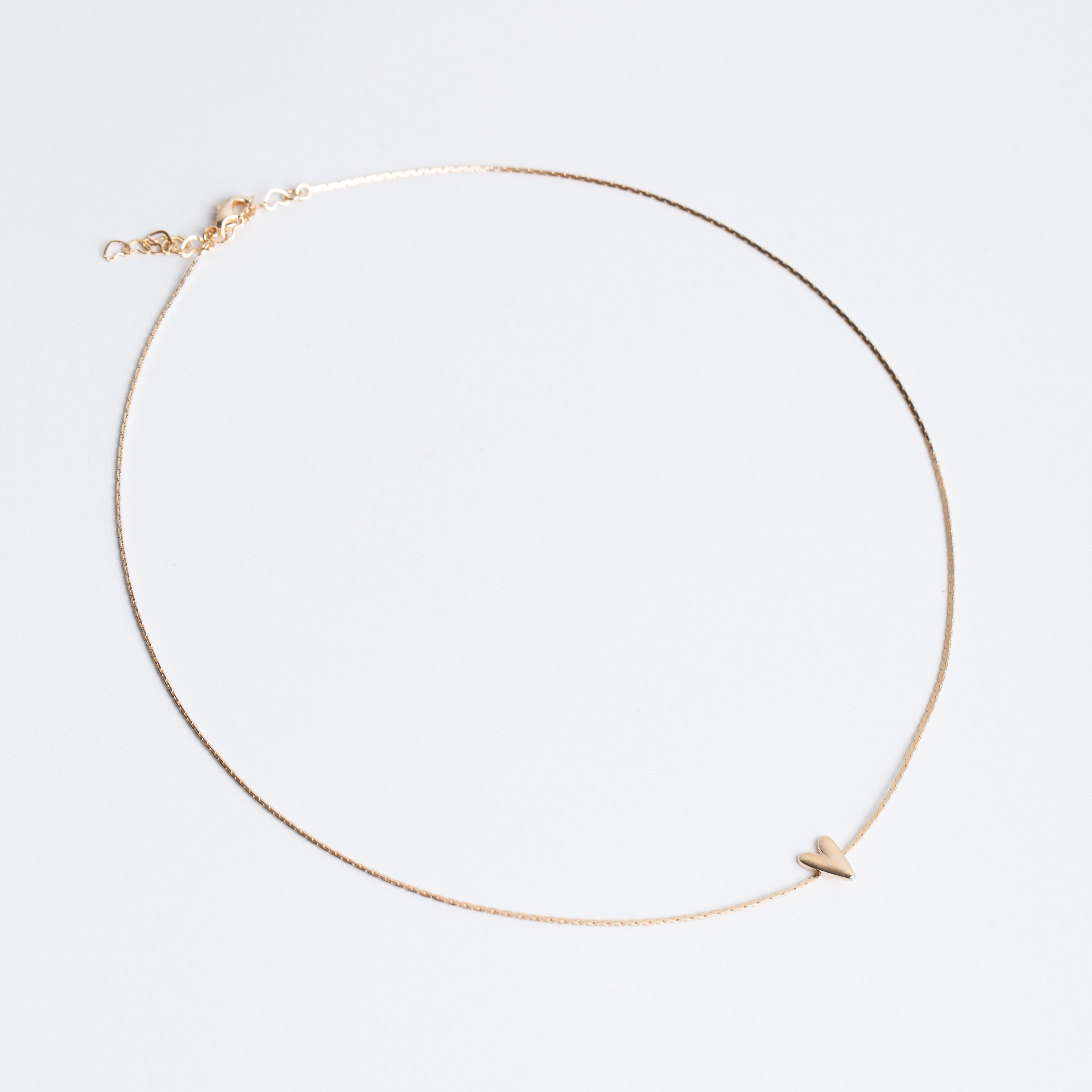 21055 Gold Necklace with Heart Pendant